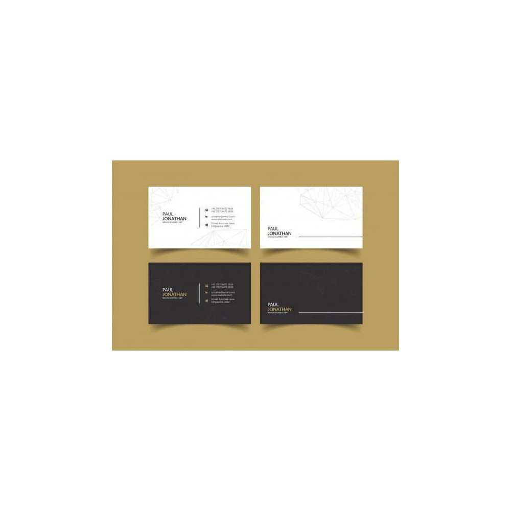 Carte visite horisontale
