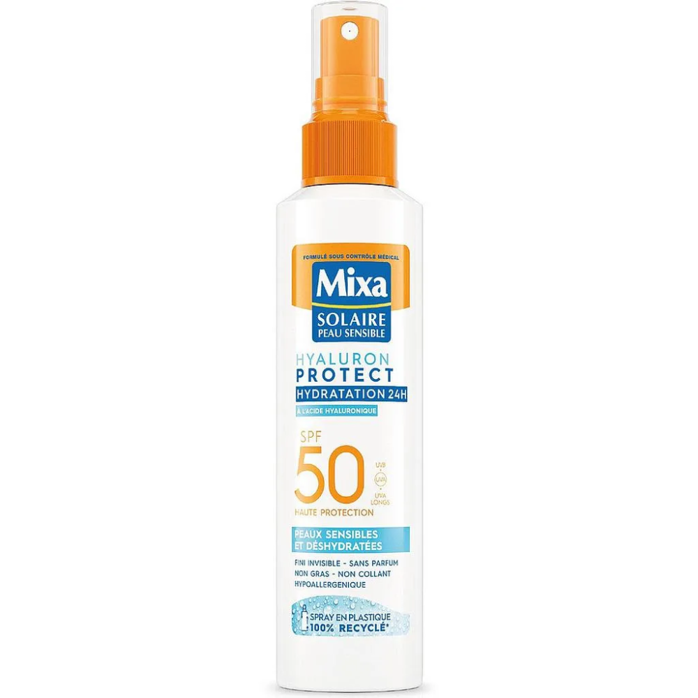 Mixa Hyaluron Protect Spf50+ Spray Peaux Sensibles Et Déshydratées 150Ml Mixa Hyaluron Protect Spf50+ Spray Peaux Sensibles Et Déshydratées 150Ml