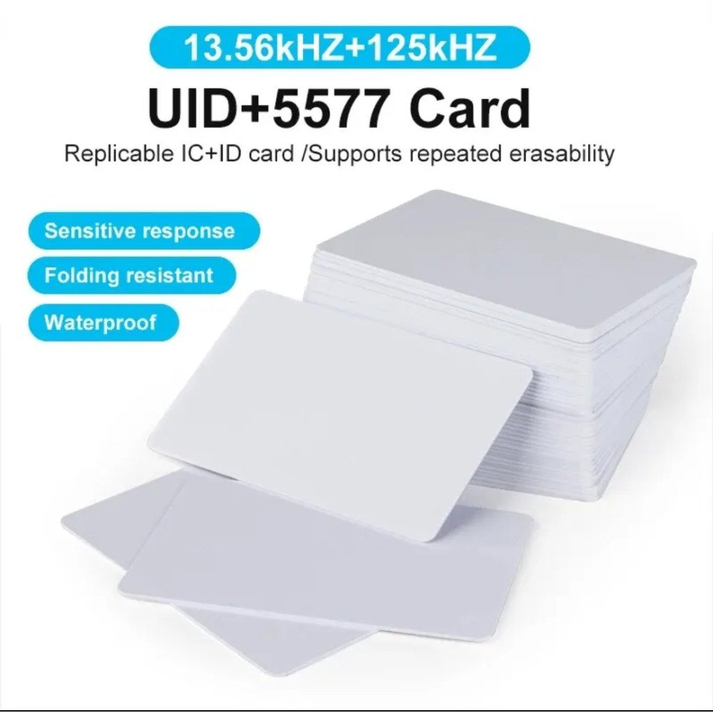Cartes blanches réinscriptibles RFID Cartes blanches réinscriptibles RFID