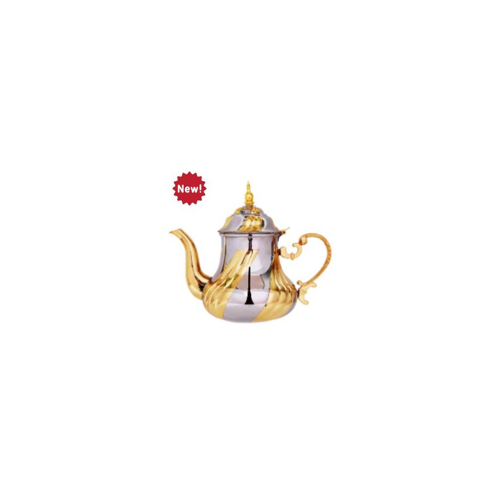 THÉIÈRE MAROCAINE 0.8L Argenté / Doré THÉIÈRE MAROCAINE 0.8L Argenté / Doré