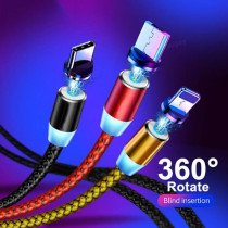 Câble chargeur magnétique 3 en 1