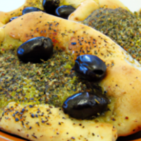 Nan aux Olives et Zaatar