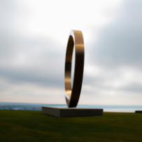 Sculpture Métallique "Éclipse"