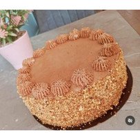 Gâteaux Caramel , Chocolat , Citron, Mousse chocolat,  Amandes torréfiées et concassées