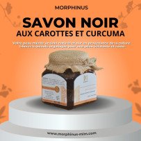savon noir aux carottes et curcuma