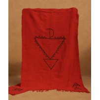 Couvercle de lit rouge berbère